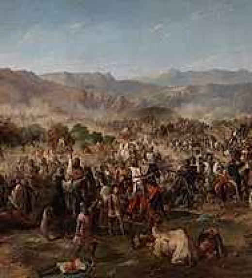 La Batalla de Navas de Tolosa. Pintura al óleo de Francisco Van Halen (España, 1814)